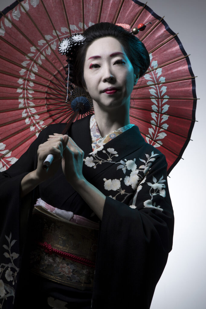 Geisha wearing Kimono - editorial photography berlin