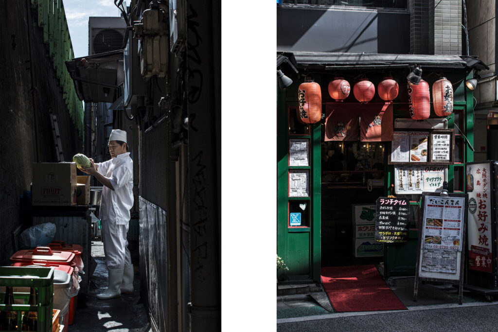 Tokyo streets, Japanese worker, Chef, Izakaya, restaurant, Shimo-Kitazawa, Tokyo street photography